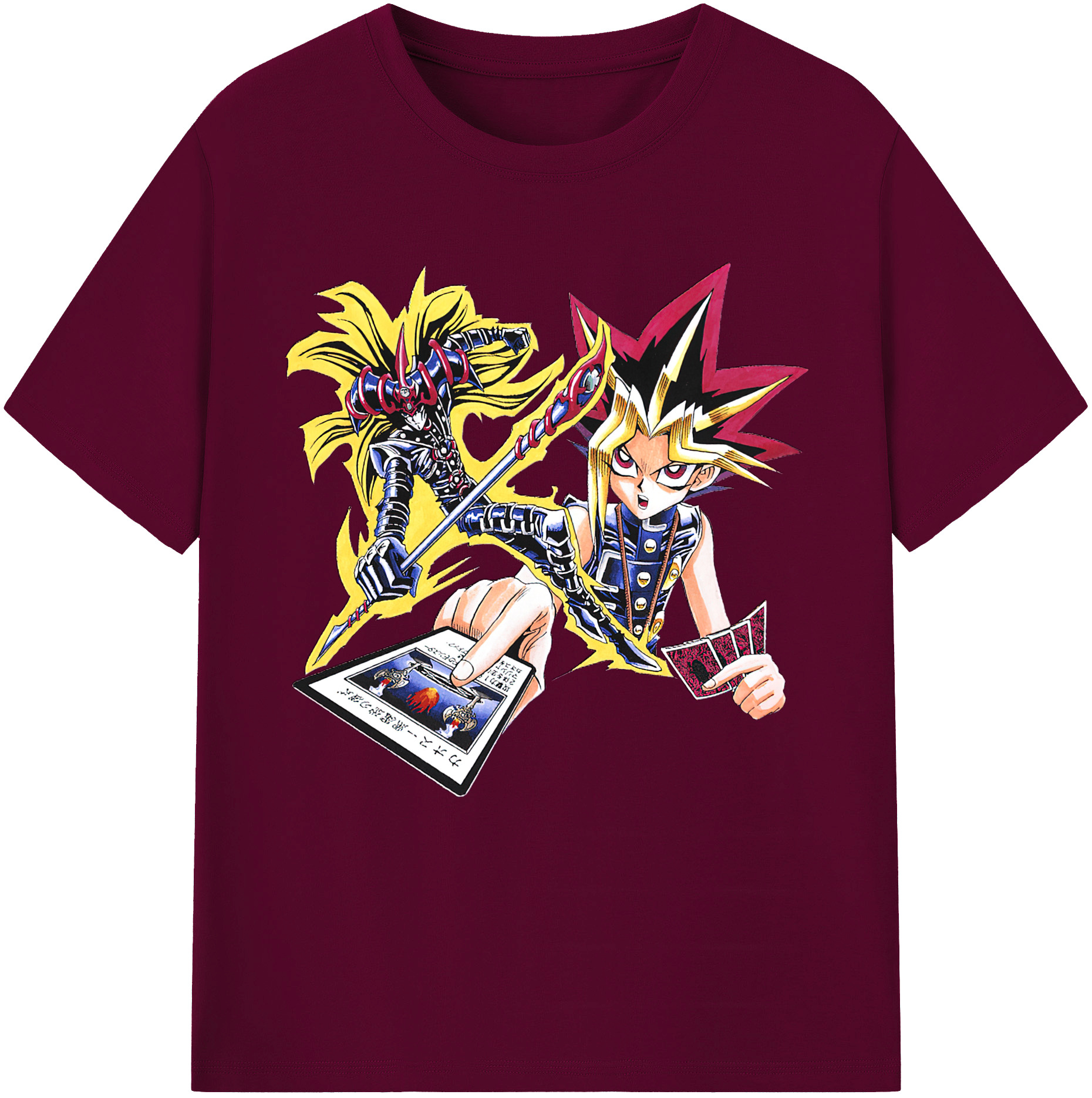 （画像用） 遊☆戯☆王 Yu-Gi-Oh! レディースカジュアルプリントTシャツ（綿100％）